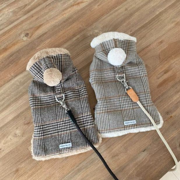 予約販売【Bonjour TOU-TOU】Classic mood poncho 犬服 ドッグ